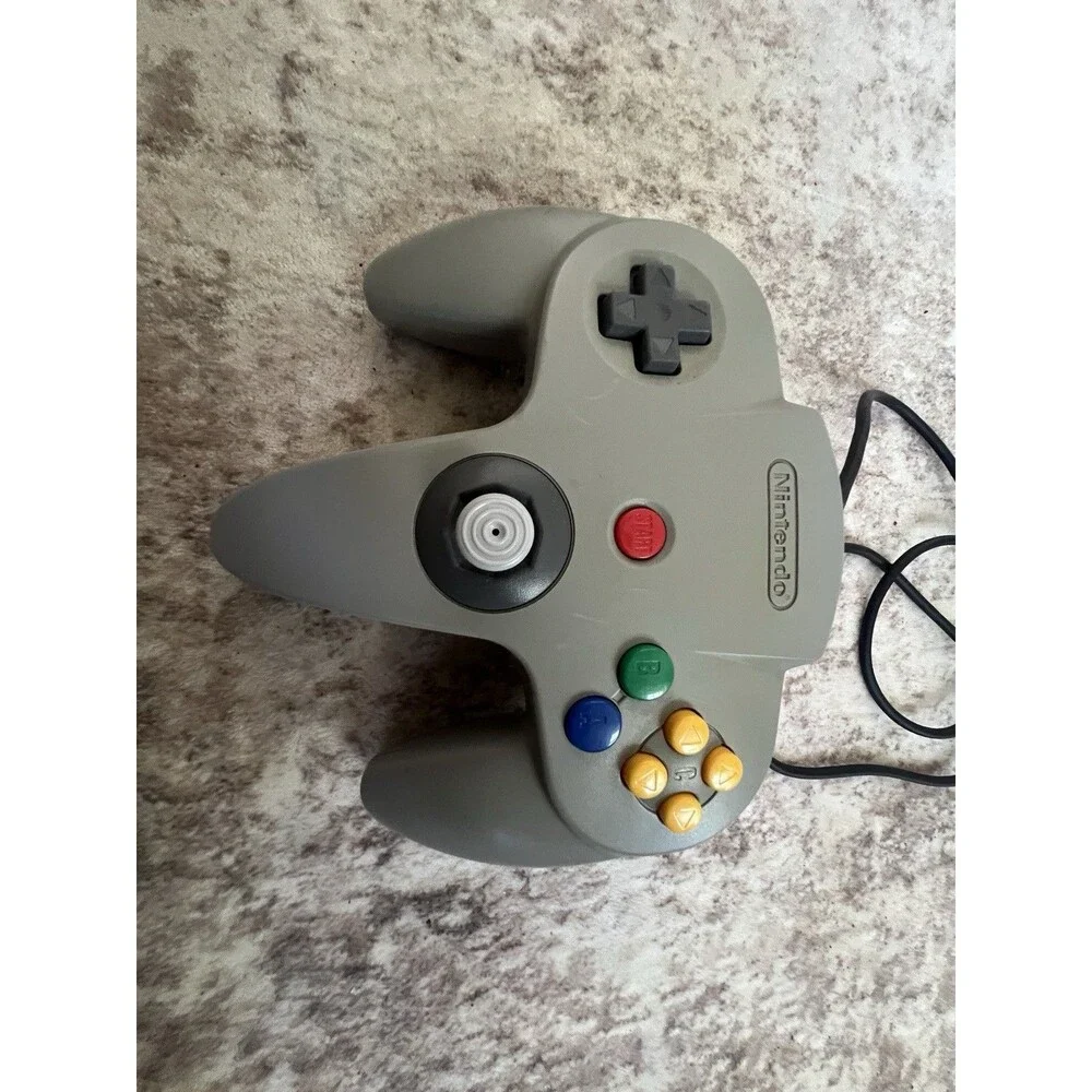 Nintendo 64 N64 Original Gray Controller OEM Tested Working Authentic